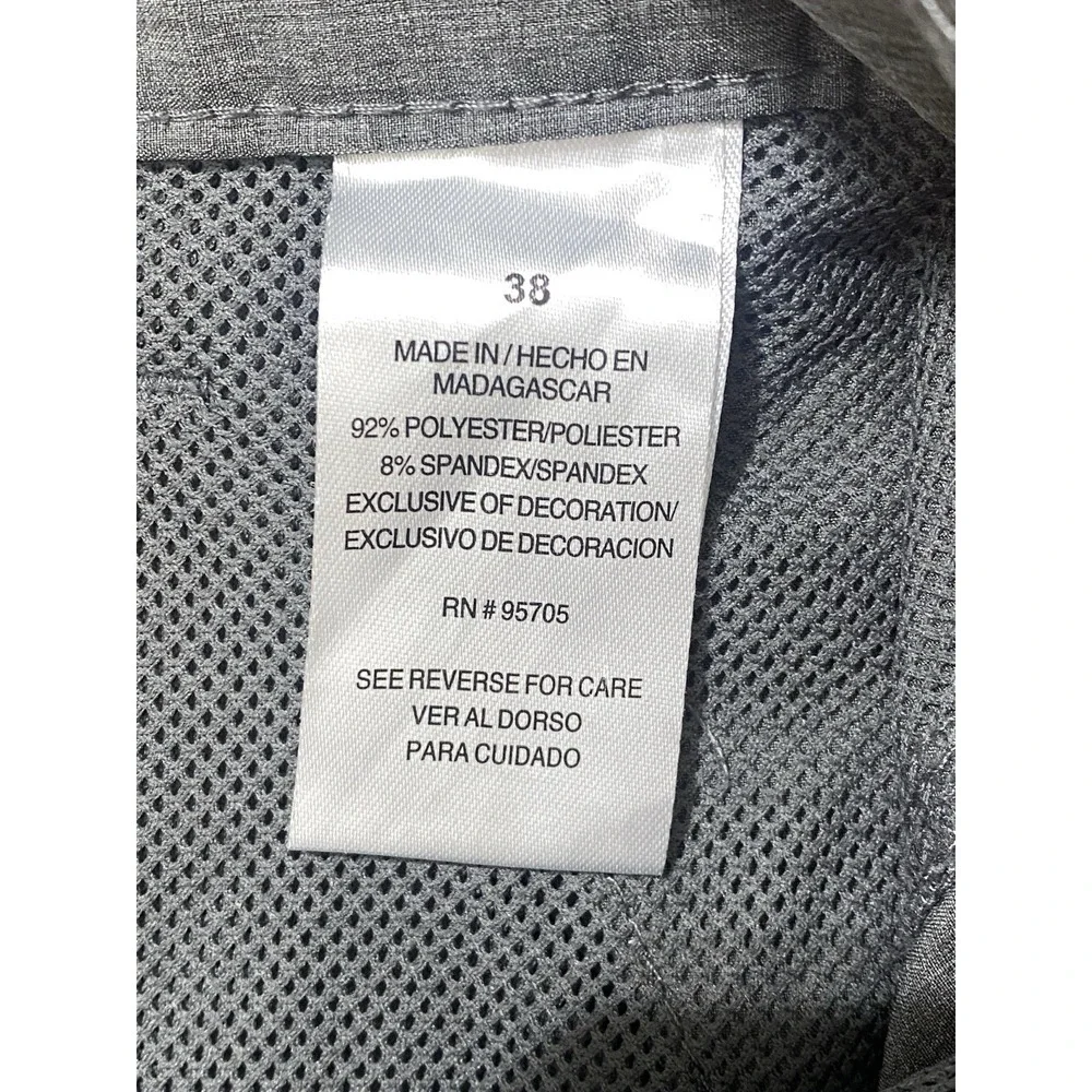 Men's Lighweight Performance Cargo Shorts Gray Preppy Golf Resort Wear Size‎ 38